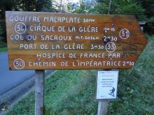 Panneau Cirque de la Glère